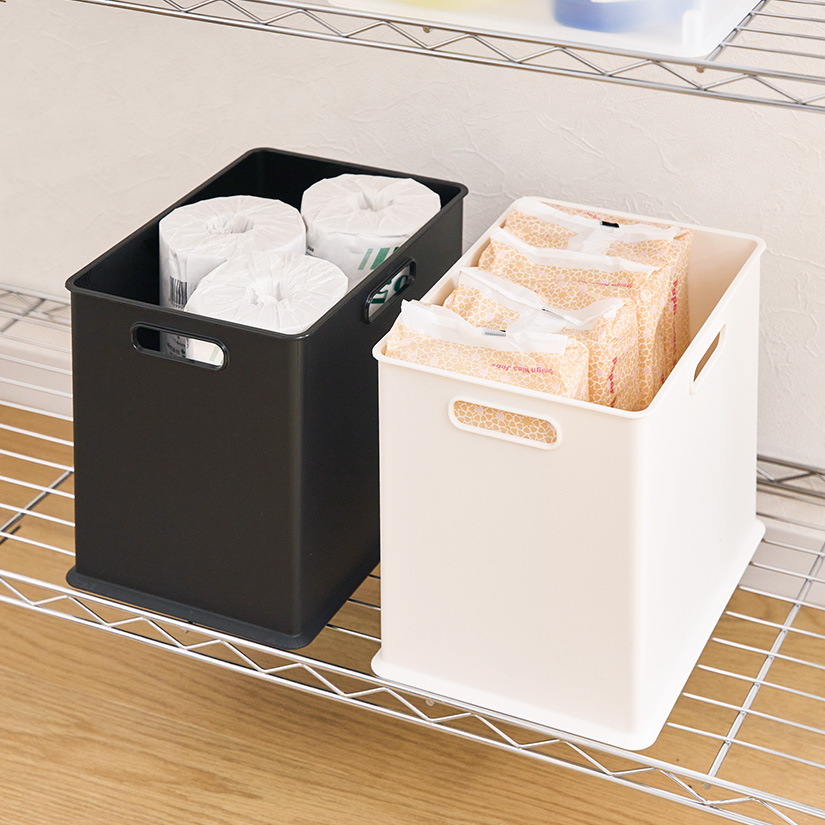 ホワイト、クリア予約販売(通常1ヶ月以内出荷) 収納ボックス ナチュラ