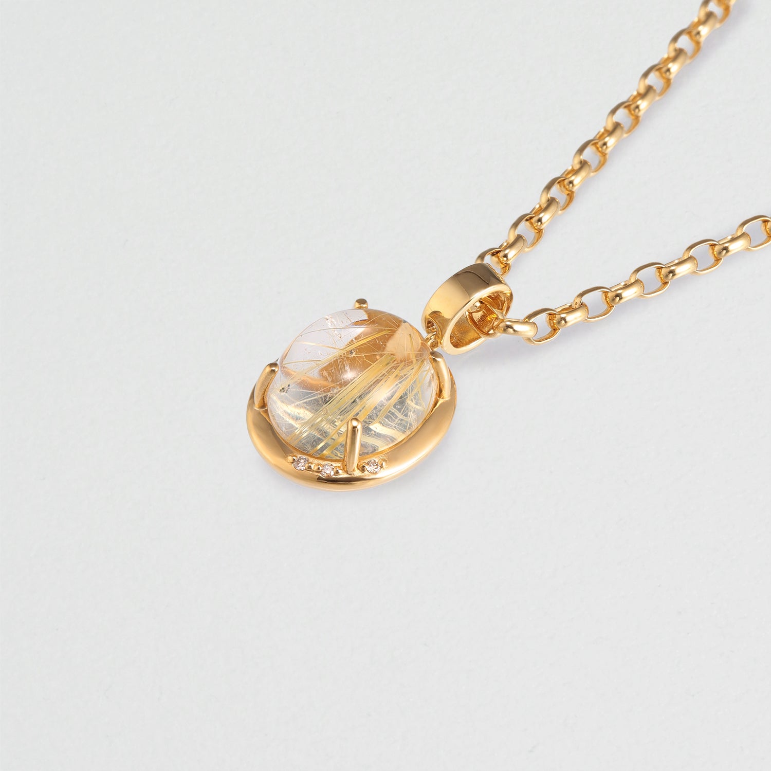 Planet ルチルクォーツ ネックレス 木星 – VERMILLION