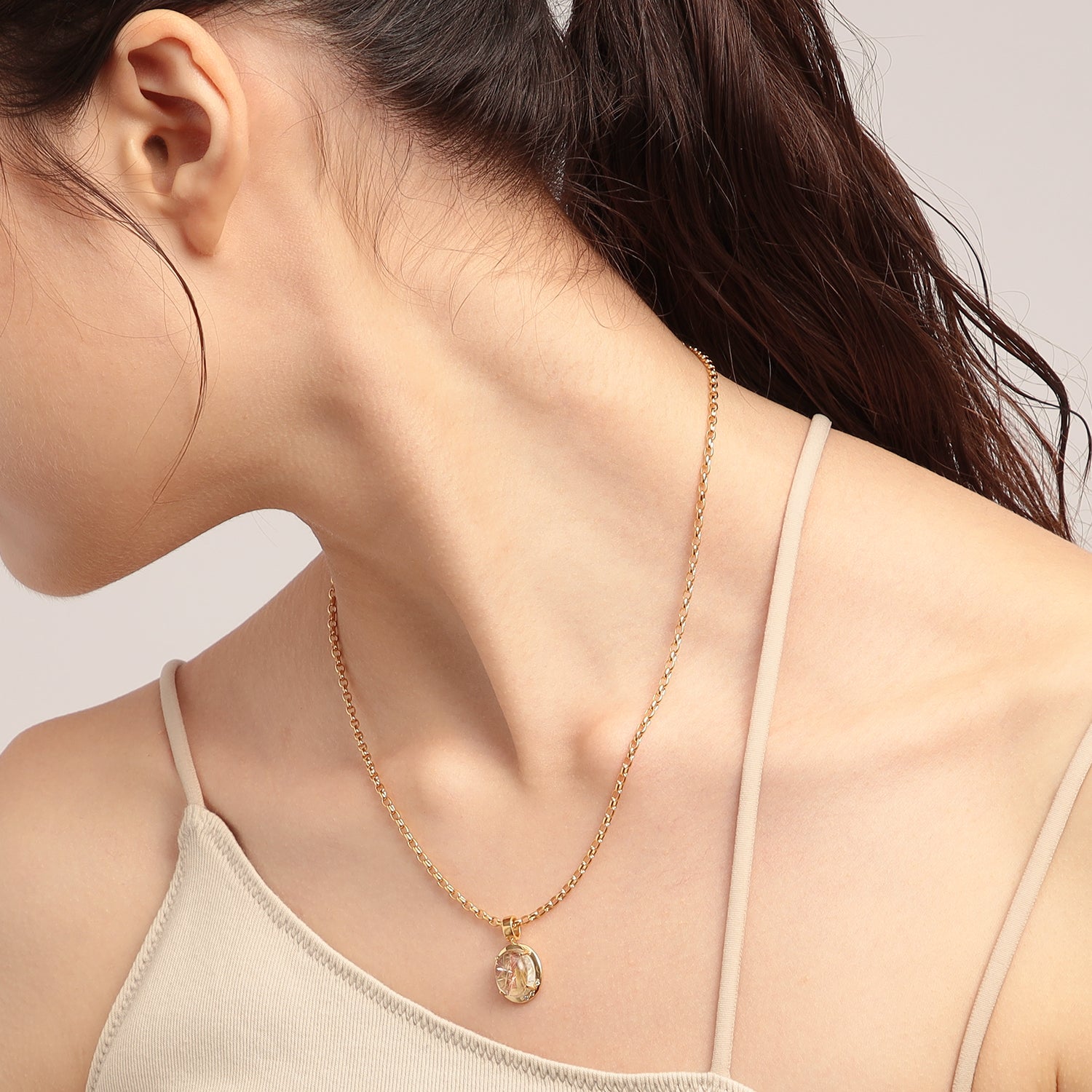 Planet ルチルクォーツ ネックレス 木星 – VERMILLION