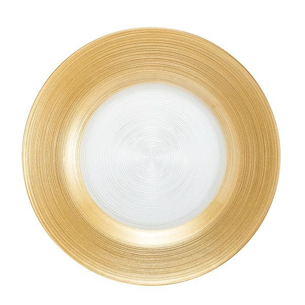 サークル プレート 27cm ゴールド | Vetro Felice - 幸せのガラス