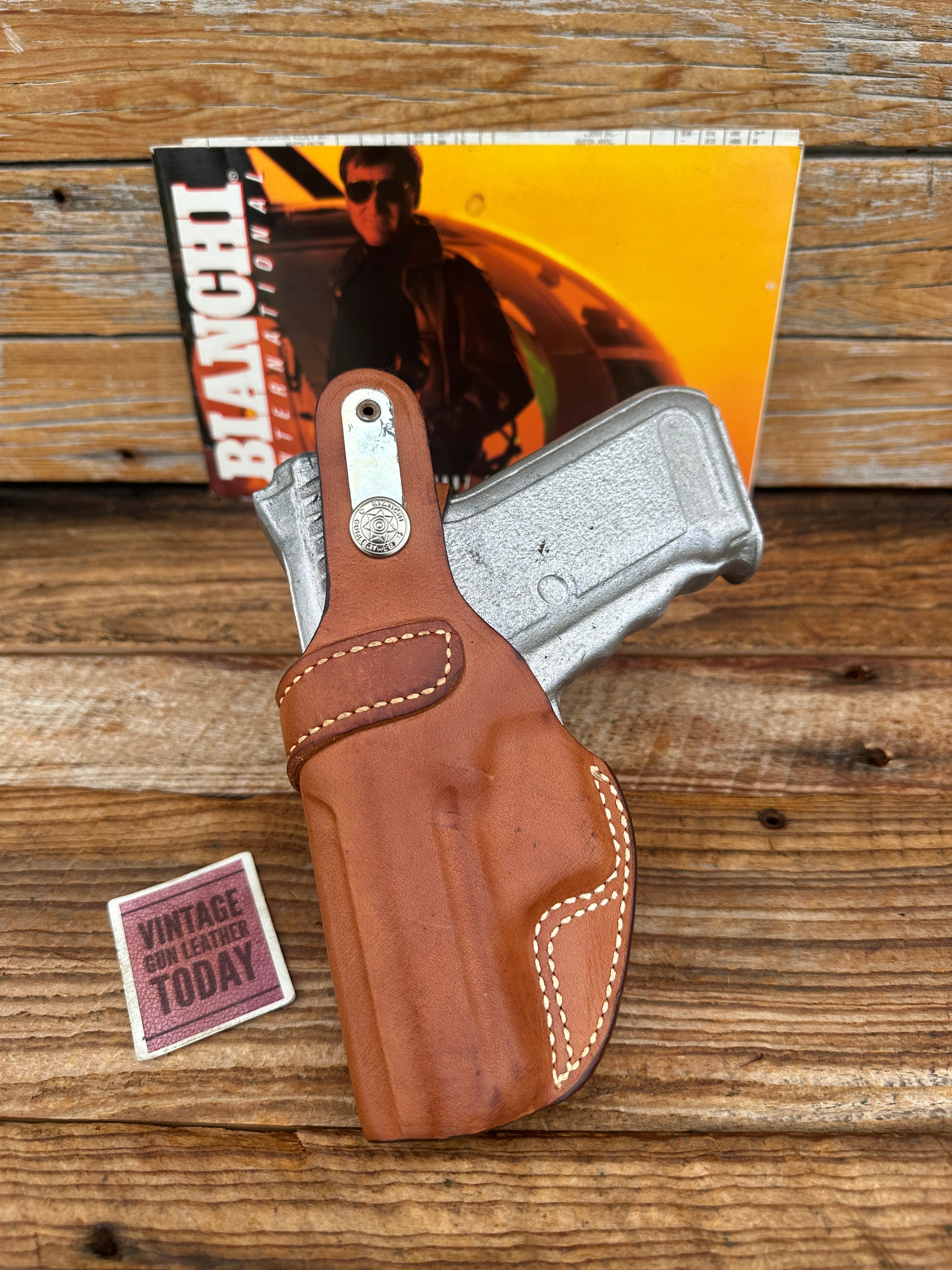 Vintage Bianchi Leather Pistol Pocket IWB Holster For Heckler Koch