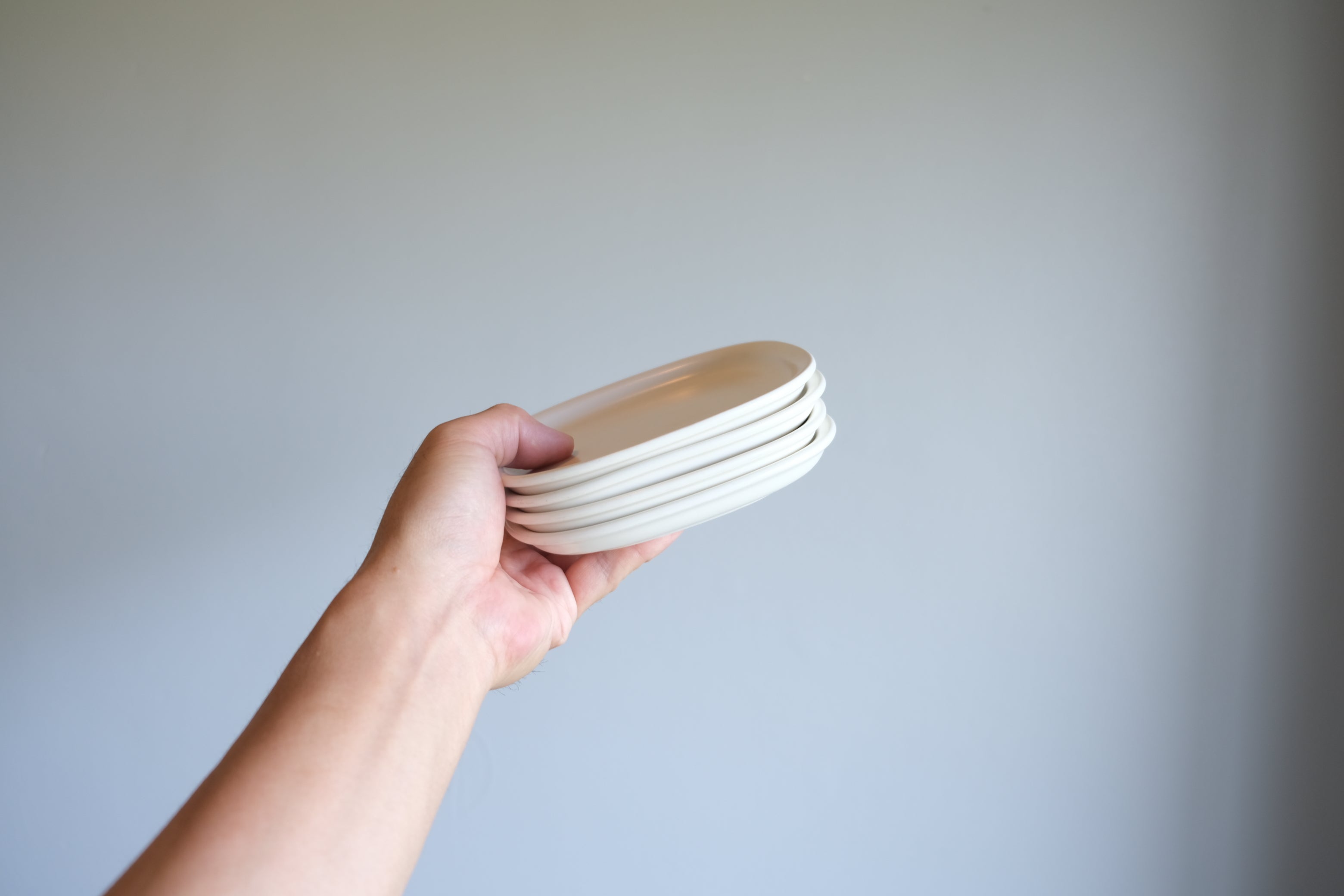 4枚セット］柳宗理 白黒の食器シリーズ プレート Sサイズ セラミック