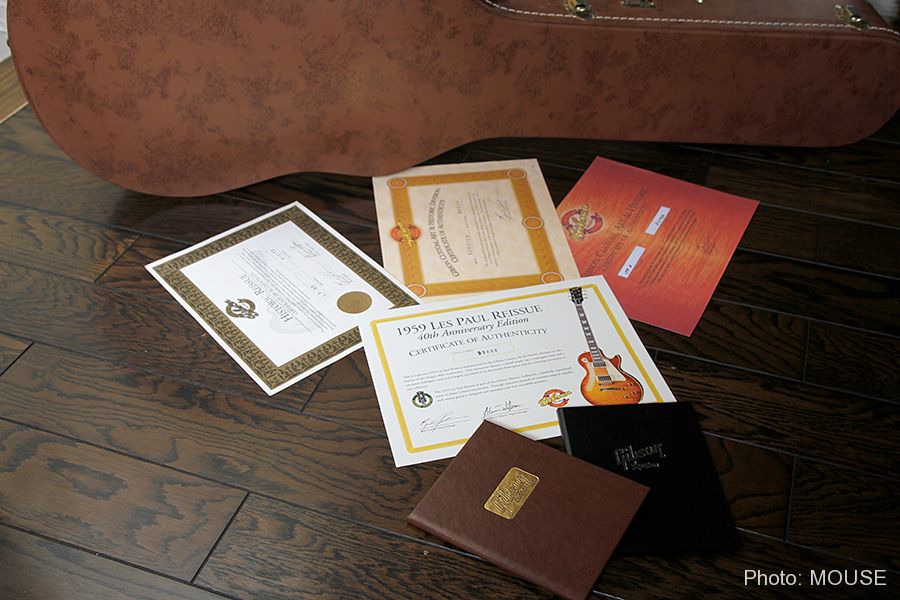 Gibsonヒスコレのサーティフィケート (証明書) の変遷 | Vintage Maniacs