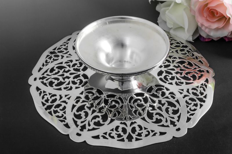 シルバープレート製 マッピン＆ウェッブ ヴィンテージ透かし細工