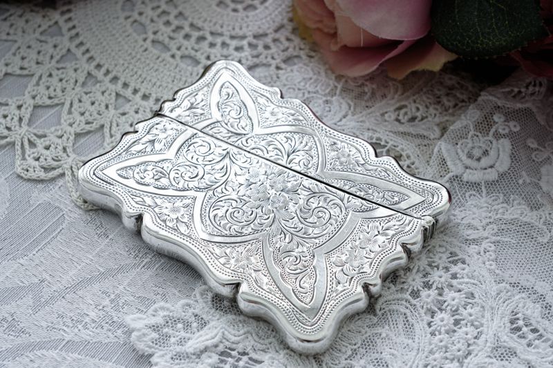 アンティークシルバー、アンティーク銀器、純銀製(925) 1868年