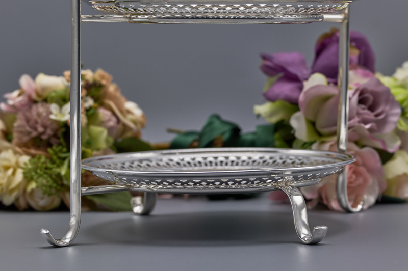 アンティークシルバー、アンティーク銀器、シルバープレート製 透かし