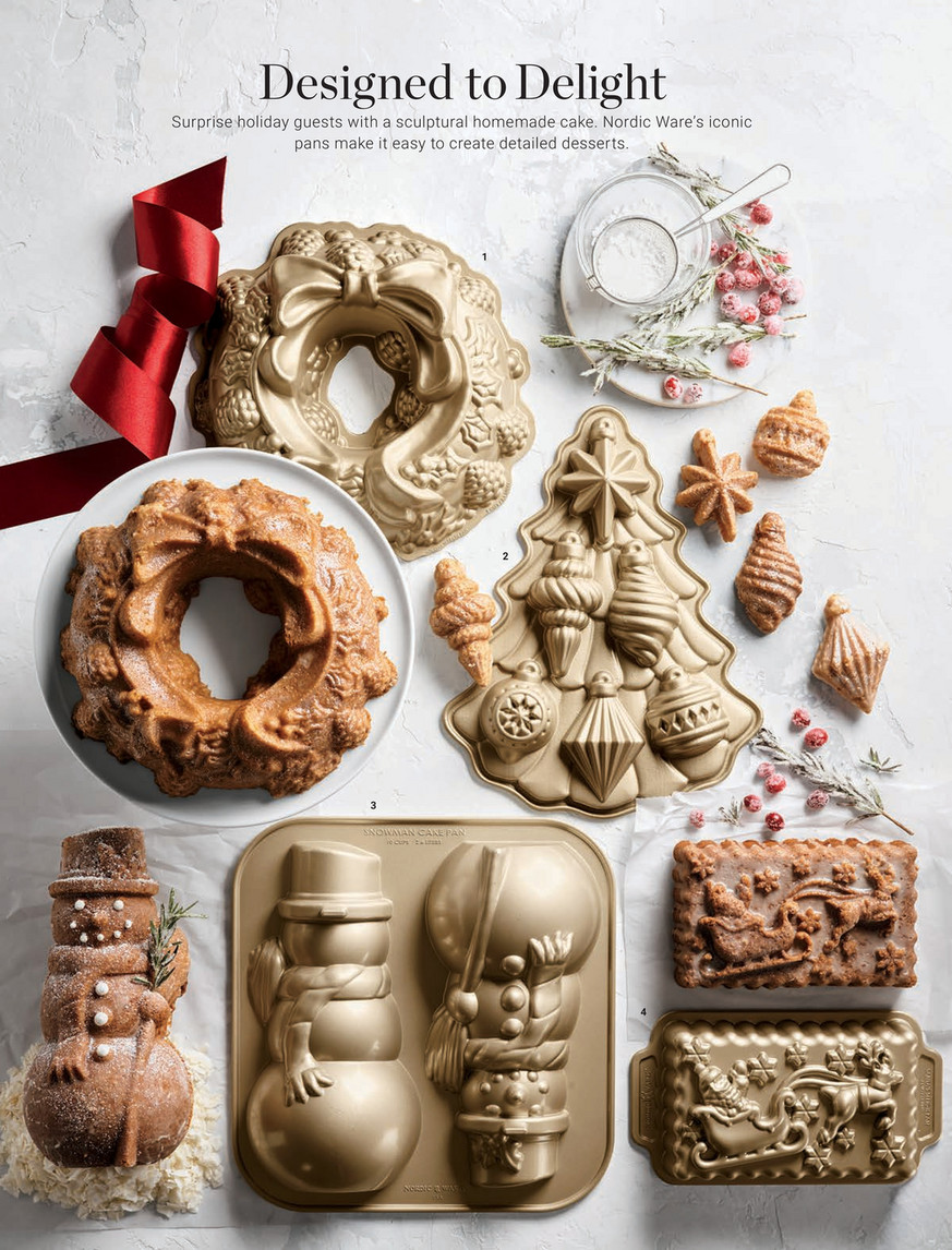 Williams-Sonoma - Holiday 2024 - Nordic Ware 3D Snowman Pan