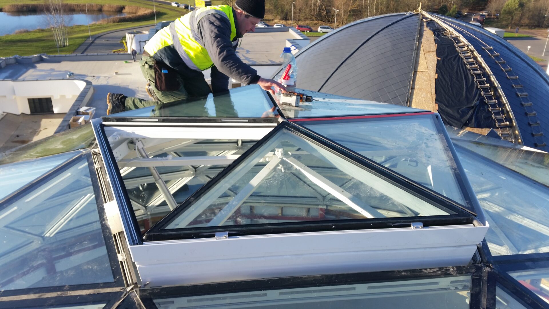 直径12mガラスドームトップライト Vytautas Mineral SPA | 日本で唯一