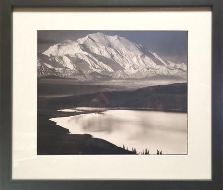Mt. McKinley, Wonder Lake - Framed Photograph, by Ansel Adams