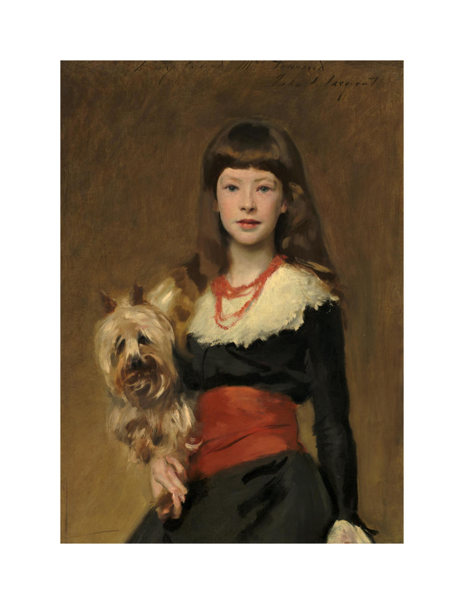Miss Beatrice Townsend, 1882 by John Singer Sargent - Paper Print
