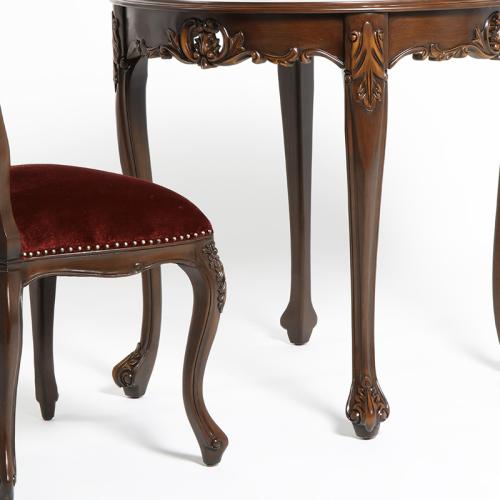 ラウンドテーブル カフェテーブル 直径:80CM ブラウン VTA4235-8-5