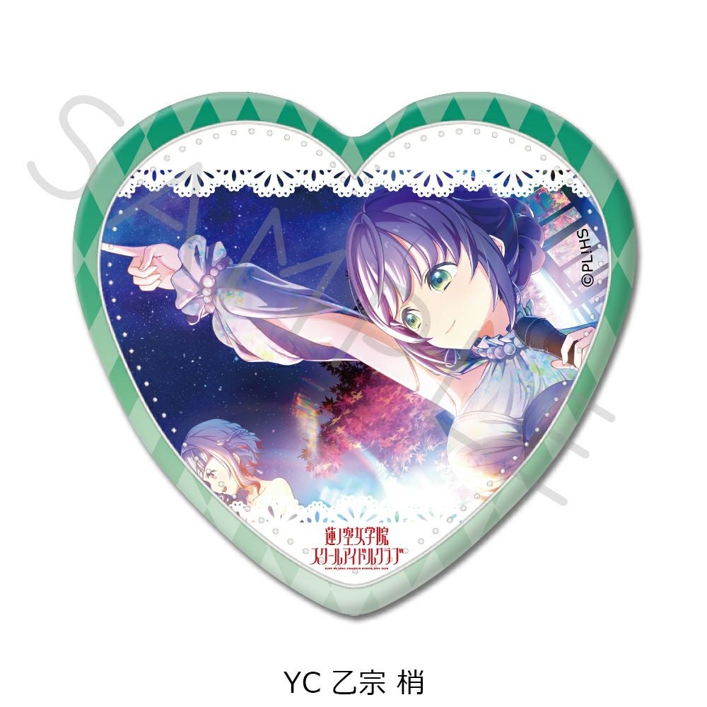 ハート型缶バッジ | ビビット