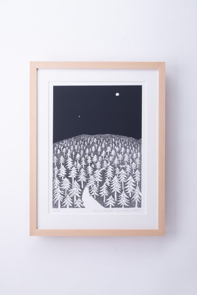 クリッパン×ミナ ペルホネンのアートコレクションポスターく「HOUSE IN