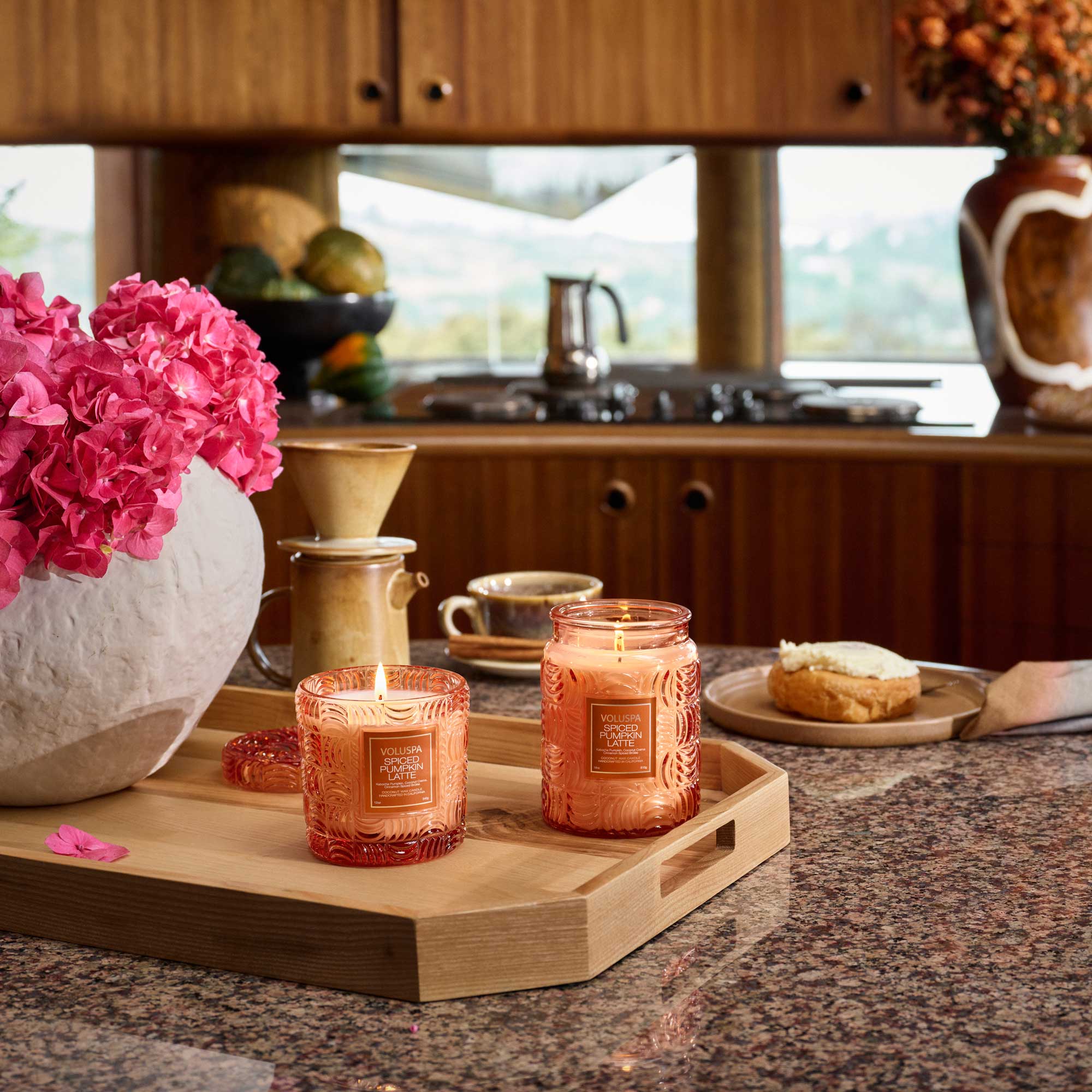 Spiced Pumpkin Latte - Inviting Fall Scent - Large Jar Candle - 18 oz