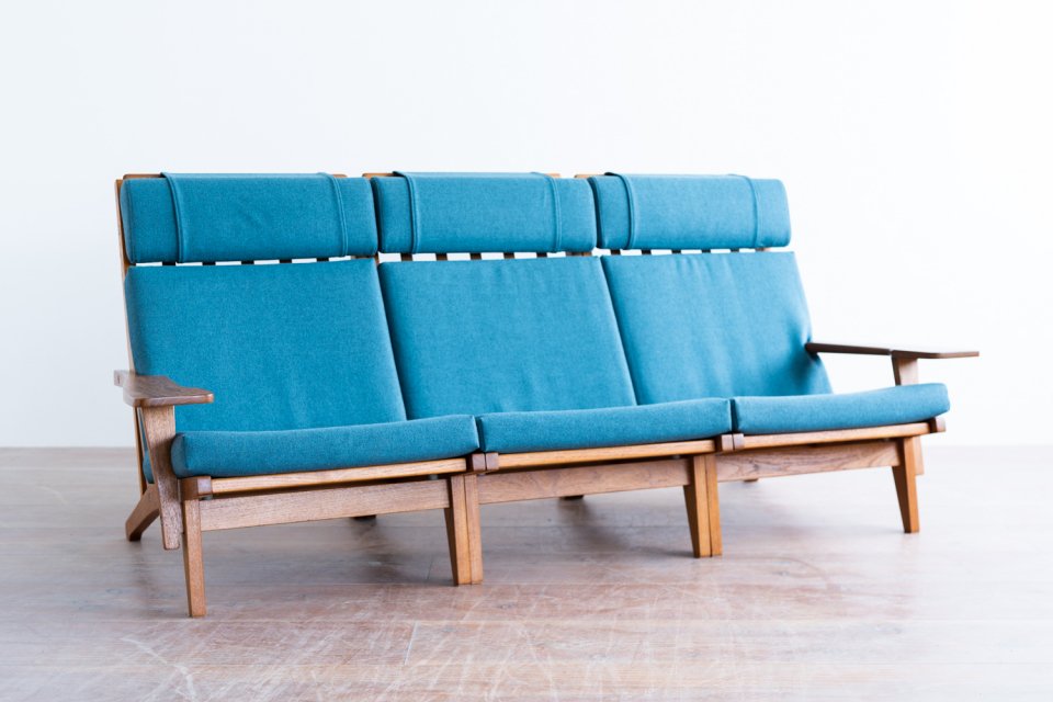A084 Hans J Wegner GE375 3シートソファ チーク – tefu vintaging