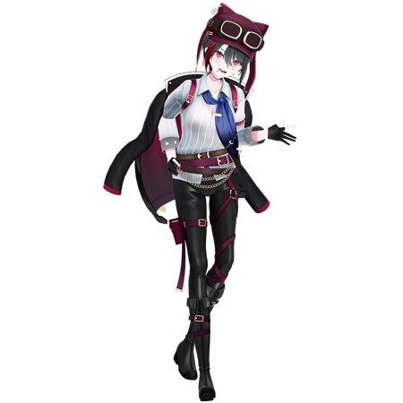 あおぎり高校より「月赴ゐぶき」「うる虎がーる」「八十科むじな」の3