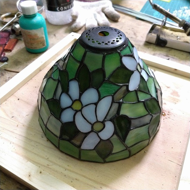 ランプ制作のすすめ（アップルブロッサム）3 / W3-Stained Glass