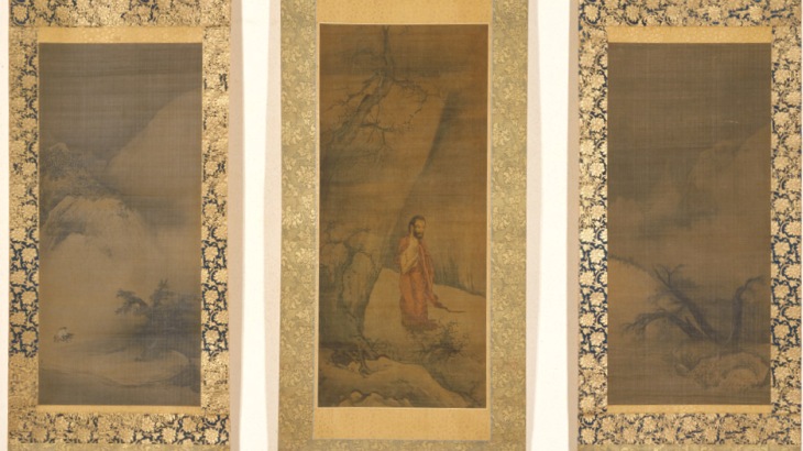 国宝-絵画｜出山釈迦図・雪景山水図・雪景山水図［東京国立博物館