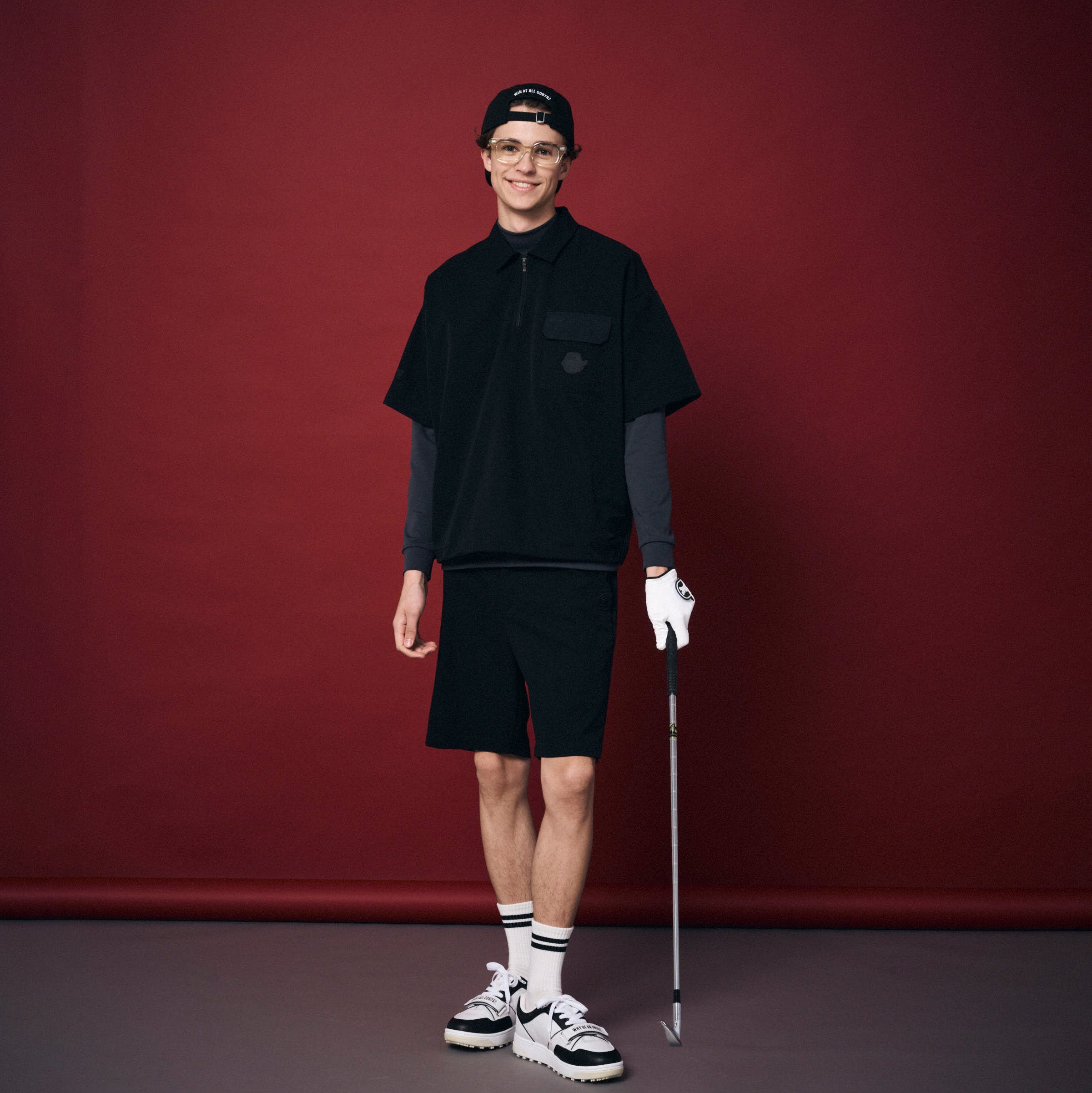 MEN ミニリップエアーポロシャツ アイボリー