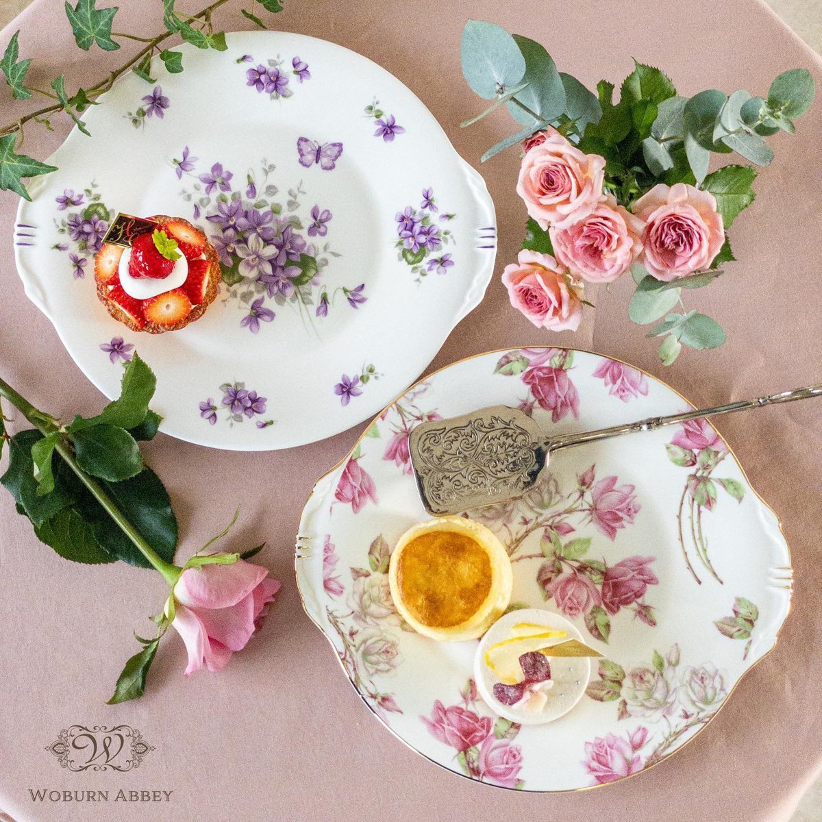 正規輸入品 エインズレイ エリザベスローズ ピンク 大皿 B&Bプレート