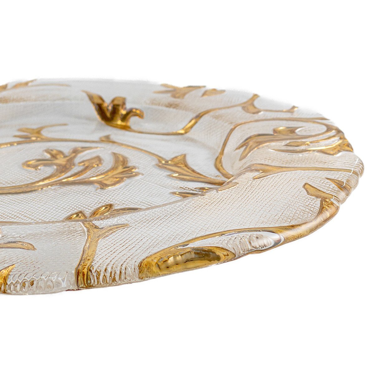 IVV イタリア製 ガラス プレート 大皿 食器 30cm以上 おしゃれ