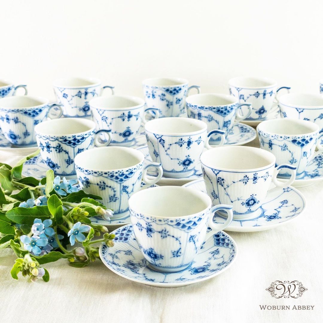 美品 アンティーク ロイヤルコペンハーゲン ブルーフルーテッド