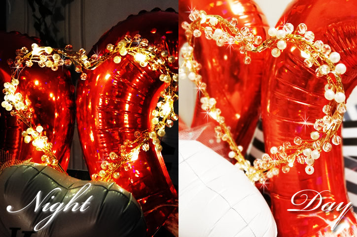 LEDライト付 赤 美しい 華やか 結婚ギフト 還暦祝 記念日 - 【キラキラ