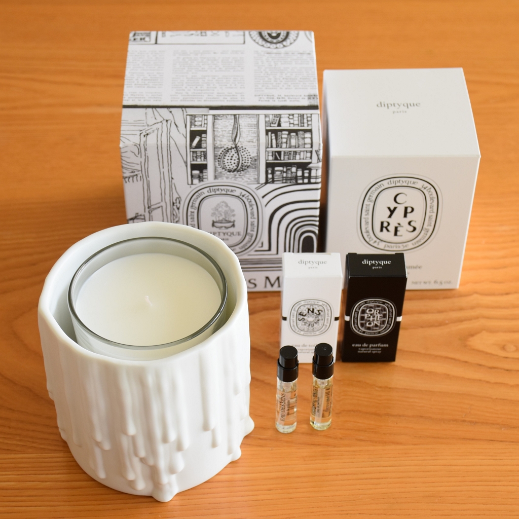 Diptyque 】溶けたロウソク？磁器のキャンドルホルダー【 Bernardaud
