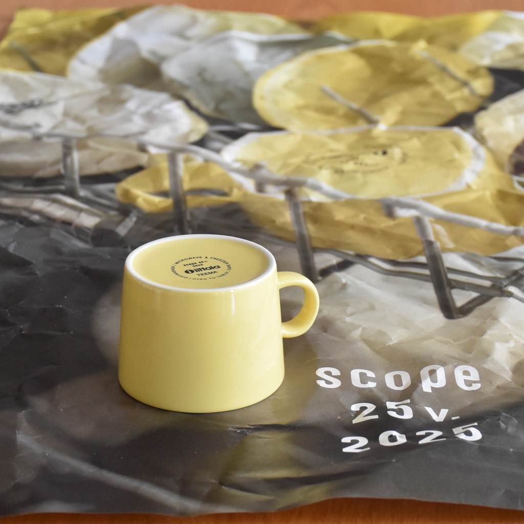 scope便 】25周年 ティーマ復刻イエローカップ＆ソーサー届きました