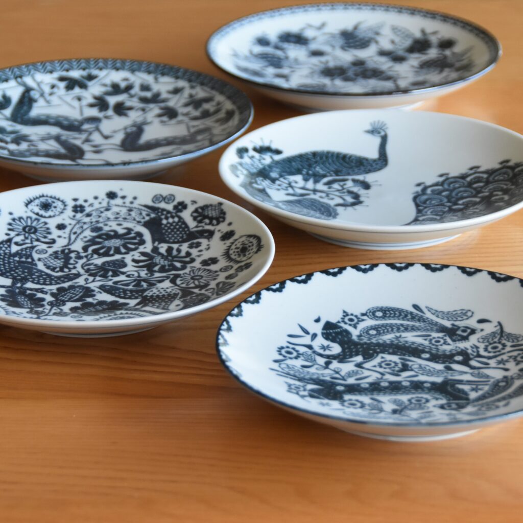 scope 】印判鳥獣五画 六寸皿の使い勝手と収納方法【直径約 18cm 高さ