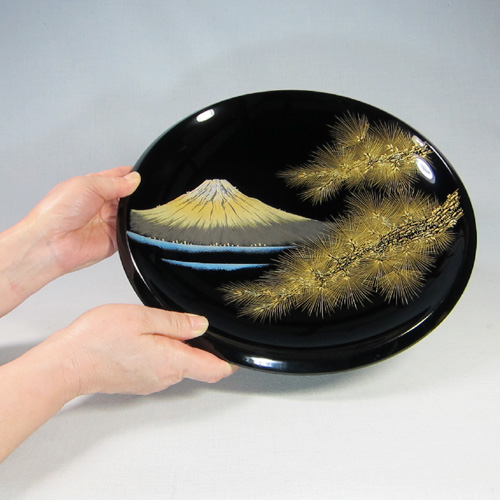 輪島塗漆器の工房直販 輪島塗太郎 / 輪島市 塗太郎 / 輪島塗 飾皿 手彫