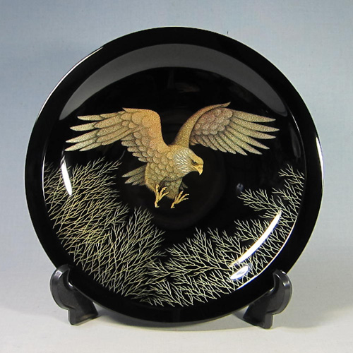 輪島塗漆器の工房直販 輪島塗太郎 / 輪島市 塗太郎 / 輪島塗 飾皿 手彫