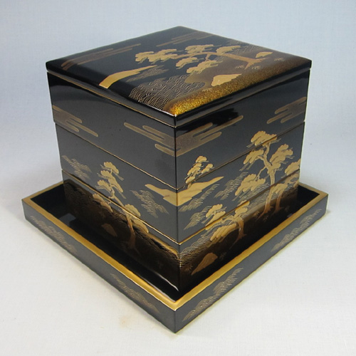 輪島塗漆器の工房直販 輪島塗太郎 / 輪島市 塗太郎 / 輪島塗 重箱 三段