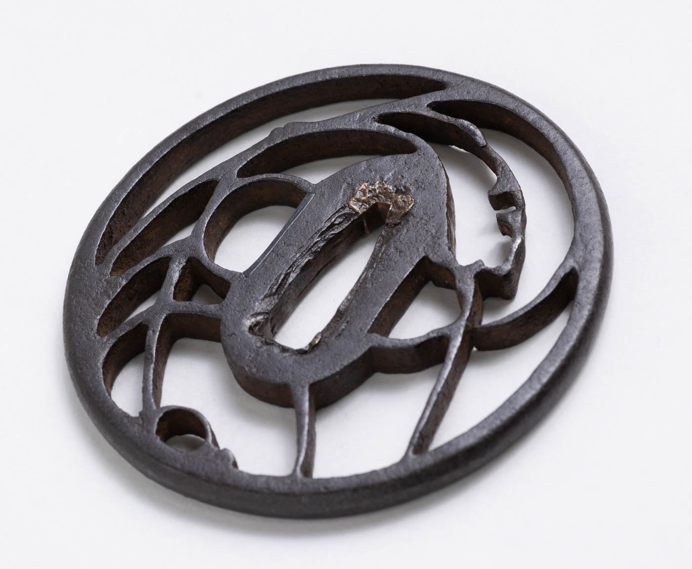 四世 秦蔵六 造 市川 鉄琅 刀 群蟲図 円式 図替 茶托 5客 見込に銘 四