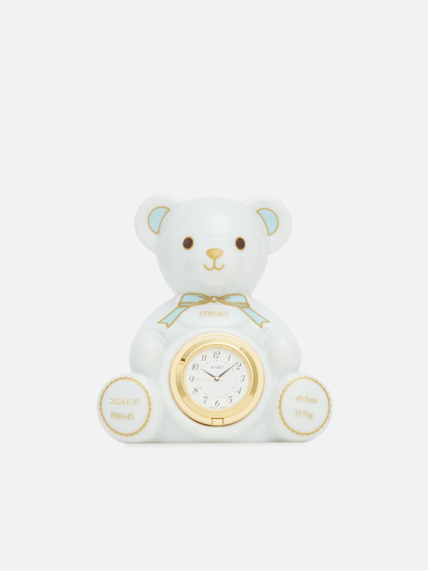 名入れ加工】WAKOクロック（クマ）〈SG031P〉 |名入れができるお品