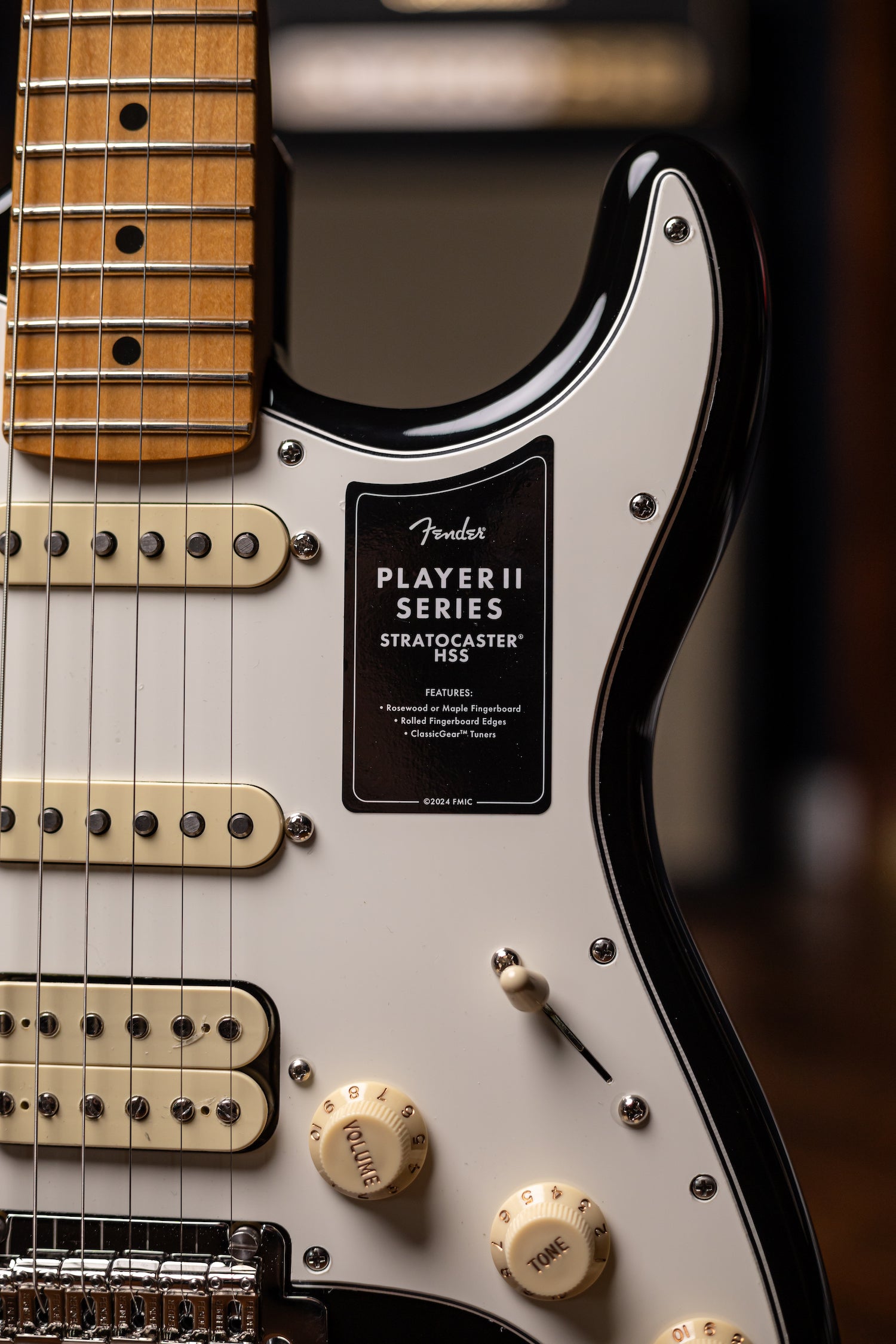 Fender Player II Stratocaster HSS Electric Guitar - Black – Walt