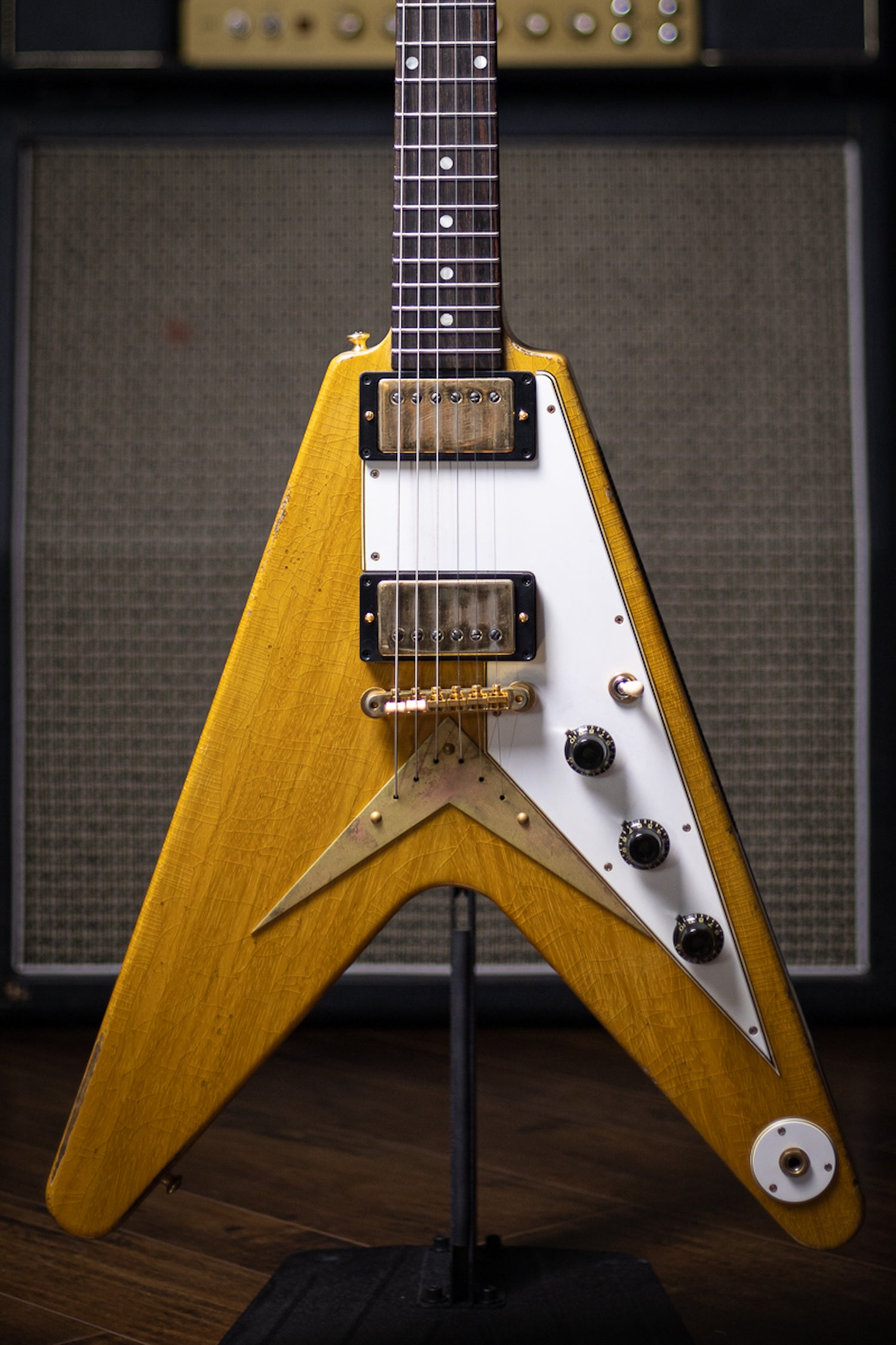 Gibson Custom Shop 58 Korina Flying V Brazilian Rosewood