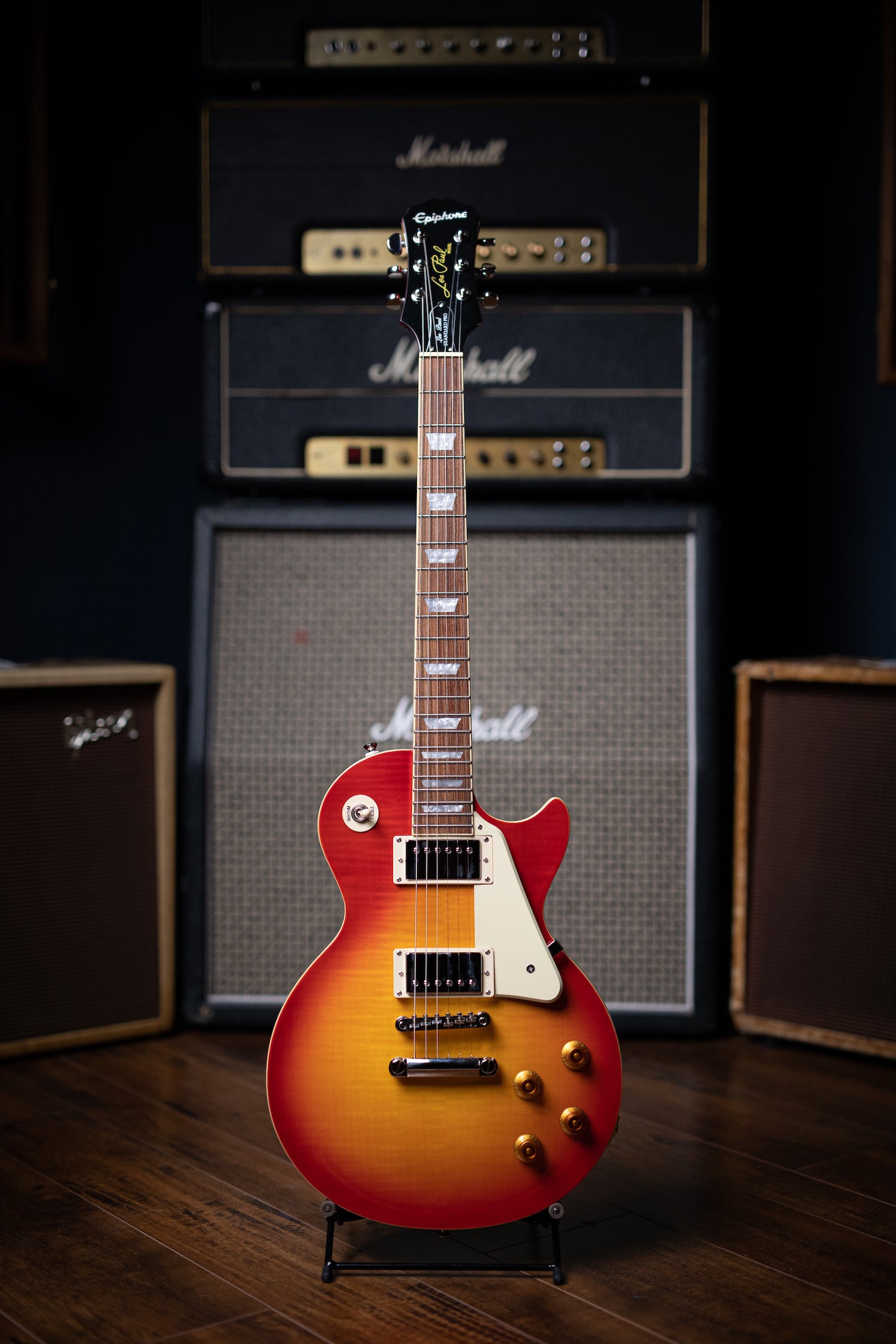 Epiphone Les Paul Standard Plustop Pro Electric Guitar - Heritage