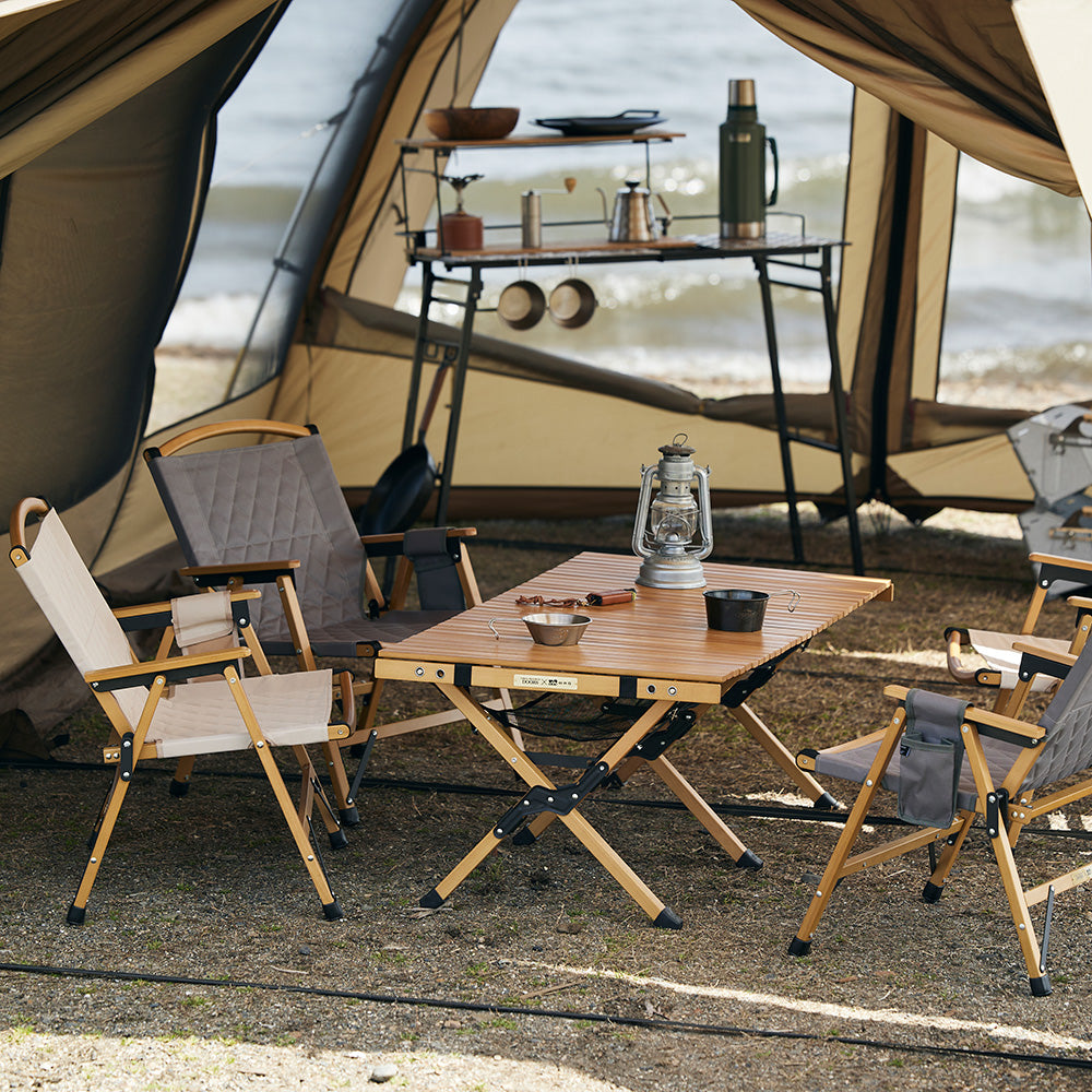 WAQ x URBAN RESEARCH DOORSコラボ】フォールディングウッドチェア