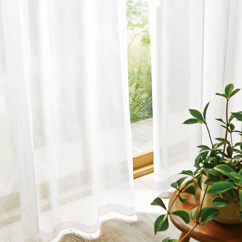 リネンライクプレーン レースカーテン – WARDROBE sangetsu