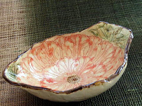 赤絵淡花茶碗蒸し - 【おとなの和食器屋 さんすい通販本店】