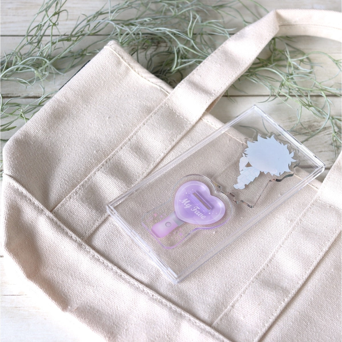 アクリルスタンドデコレーション台座 アクスタ台座 ライト柄 推し活