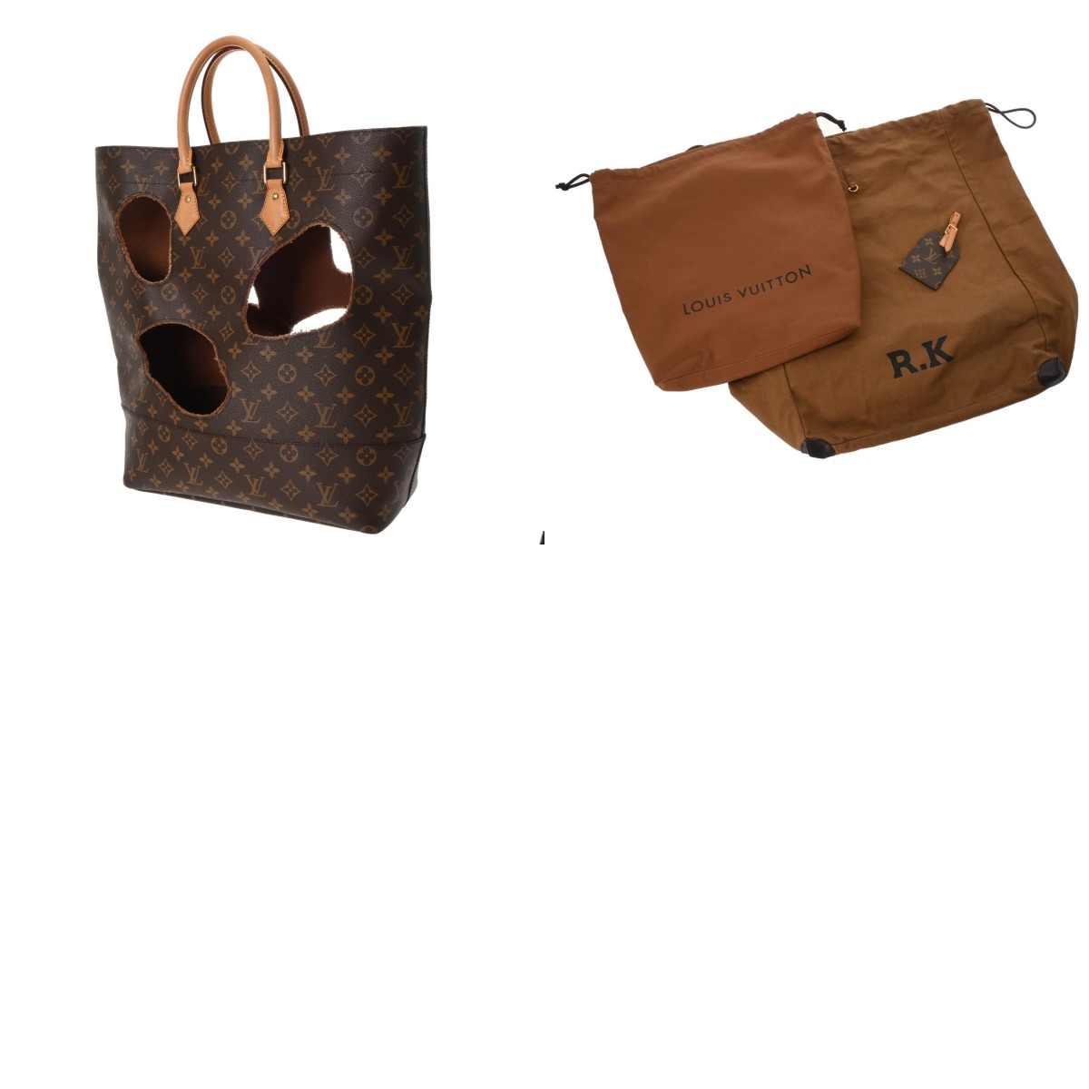 ルイ ヴィトン モノグラム ウィズホールズ 川久保玲コラボ ブラウン