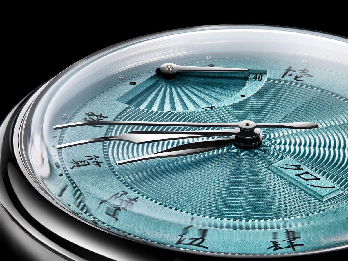 クロノトウキョウ】「北斎ブルー」を想起させる白藍色と美しいギヨシェ