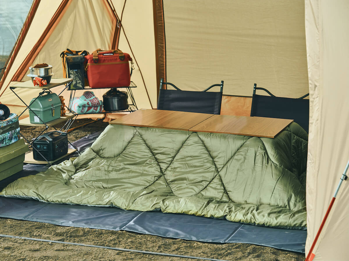 アルペンアウトドアーズから“和”ウトドアな新アイテム「こたつユニット