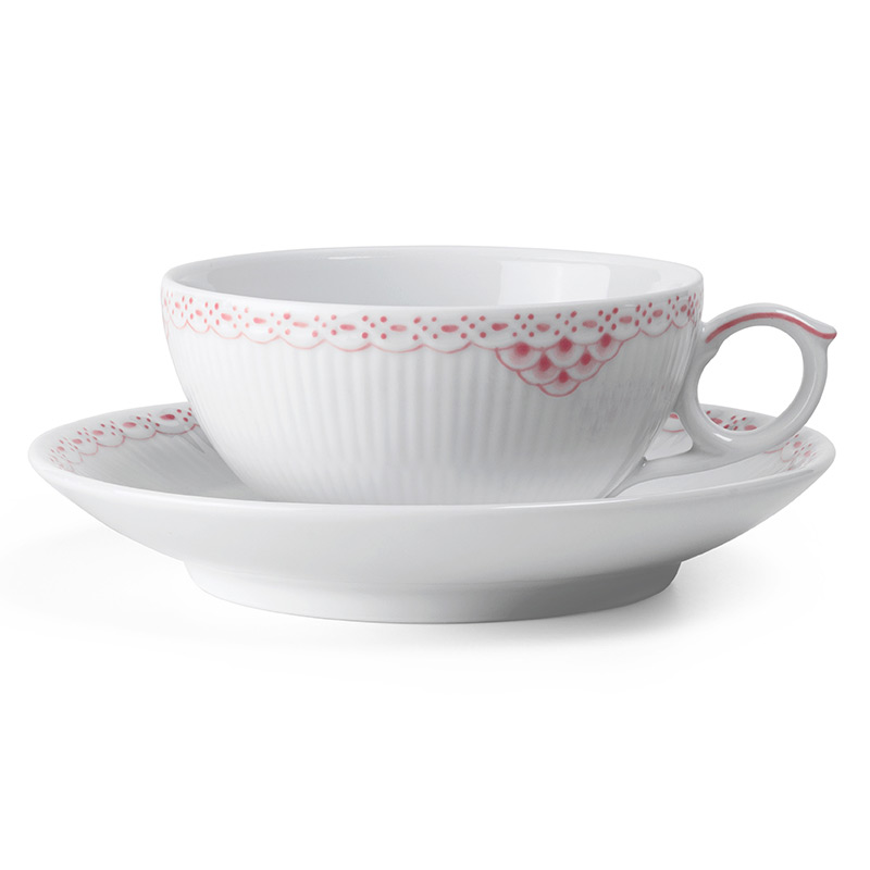 ロイヤル コペンハーゲン＞コーラルレース ティーカップ＆ソーサー