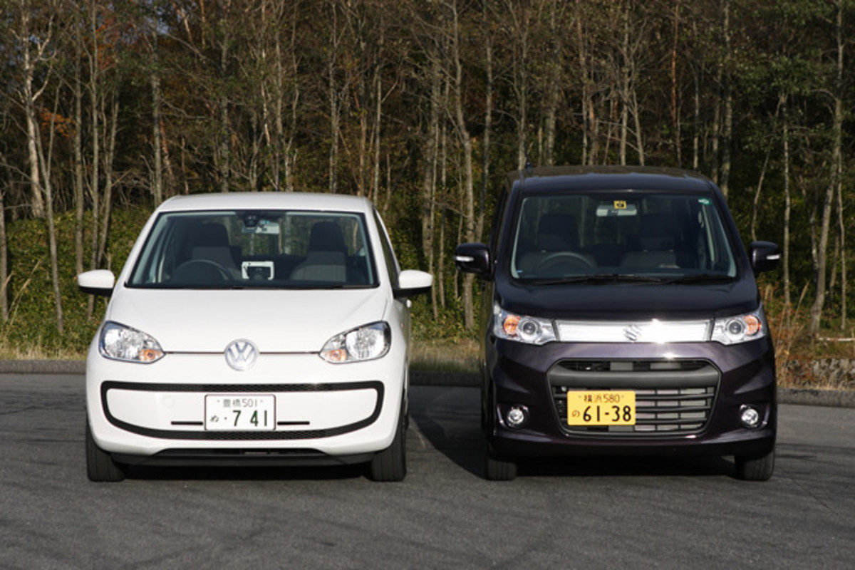 フォルクスワーゲンmove up!／スズキ・ワゴンRスティングレー T【試乗