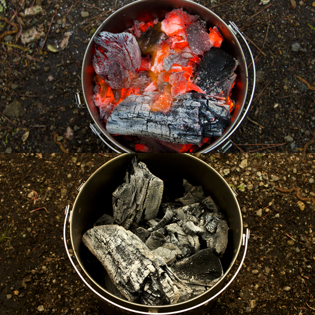 クオルツ ステンレス 炭火 火消し壷 MN-001 (Qualz): キャンプ