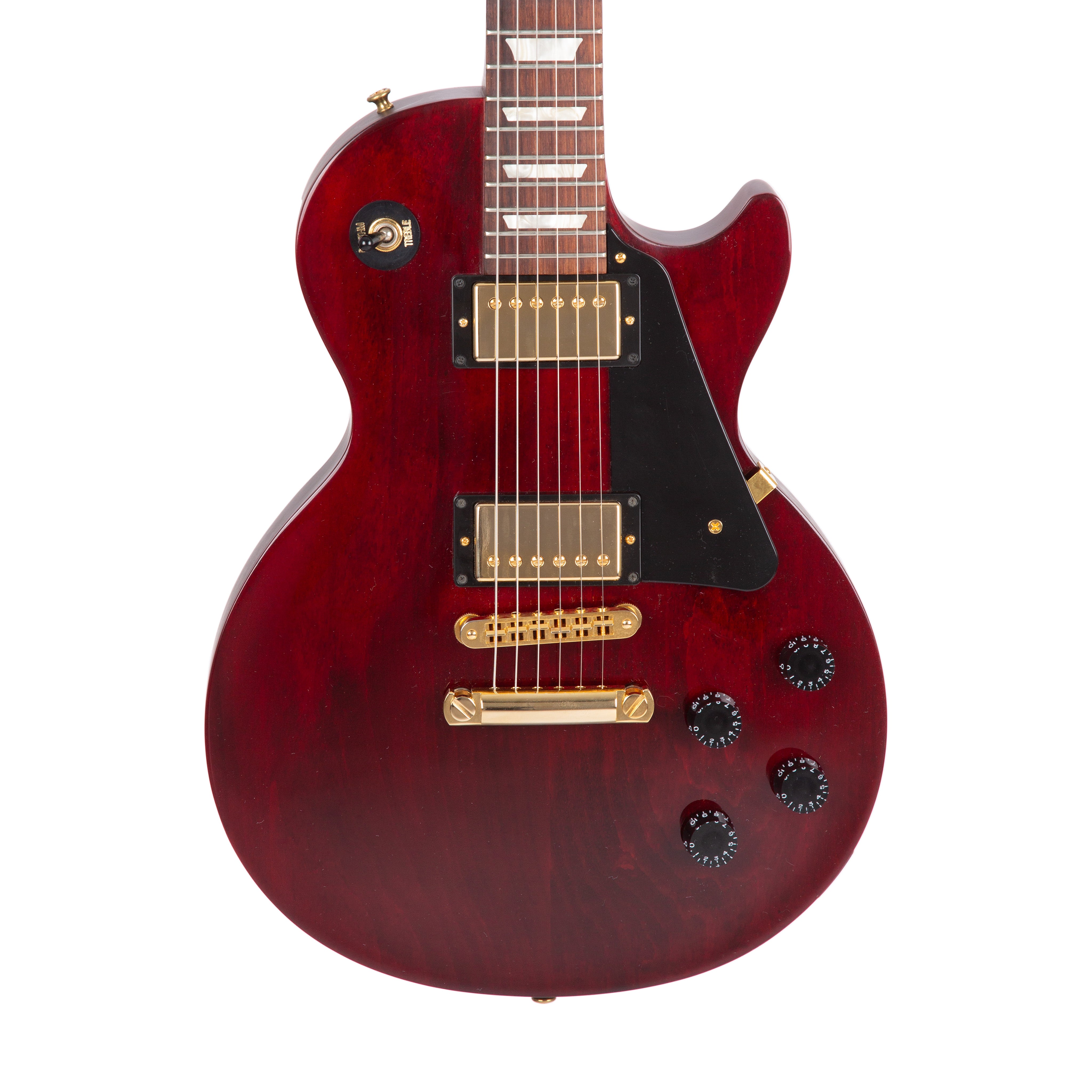 2013 Gibson Les Paul Studio Gold Series Electric Guitar, Wine Red