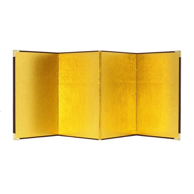 ミニ金屏風 4曲 （中） 金無地 | 谷口松雄堂